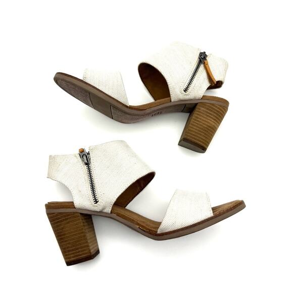 Toms Majorca Cutout Heeled Sandal Natural Yarn Dye Size 10 - Picture 9 of 14